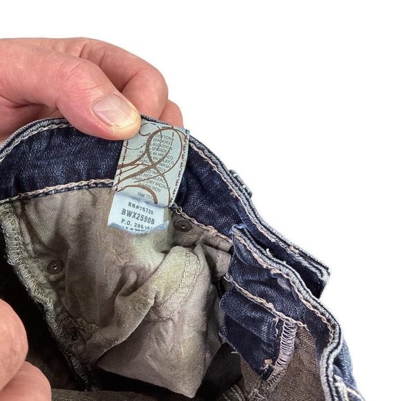 BKE Buckle Stella Boot Women 24 Whiskered Bootcut Jeans Blue Cotton Spandex Dark - Picture 8 of 8